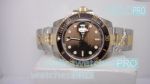 Replica Rolex Submariner Brown Dial Brown Ceramic Bezel 2-Tone Case Watch 